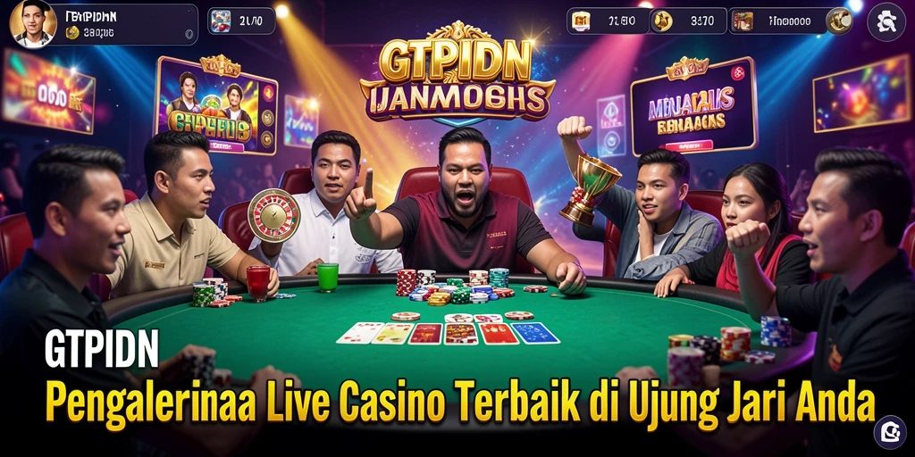 Tampilan gameplay Live Casino di GTPIDN yang mengasyikkan.