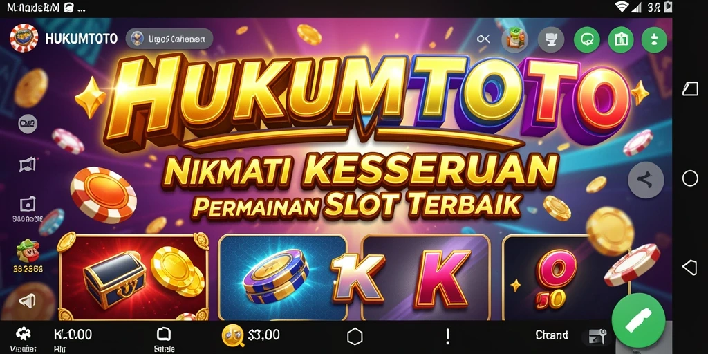 Gameplay HUKUMTOTO yang mendebarkan dan penuh warna.