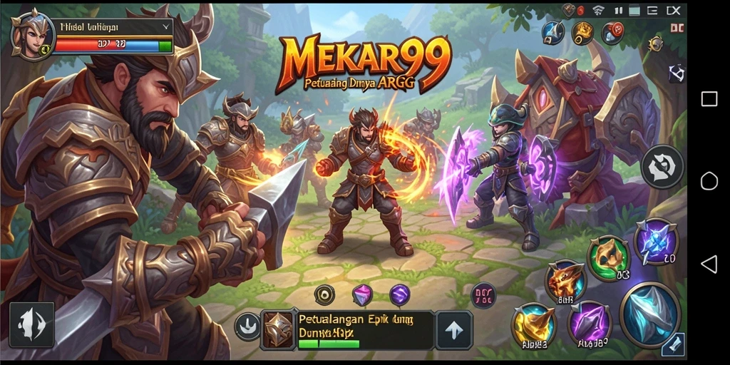 Tampilan gameplay menakjubkan dari MEKAR99 dalam dunia ARPG.