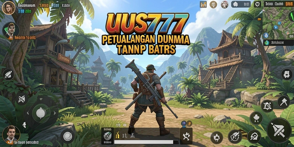 Screenshot gameplay UUS777 yang menampilkan dunia terbuka yang kaya.